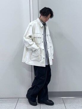 「LOWRYS FARM（ローリーズファーム）のアイテム（ジャケット/アウター）」を使った、Hibikiさん（メンズ・170cm）の春コーディネート