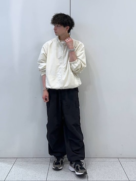 「LOWRYS FARM（ローリーズファーム）のアイテム（ジャケット/アウター）」を使った、Hibikiさん（メンズ・170cm）の春コーディネート