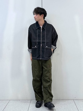 「LOWRYS FARM（ローリーズファーム）のアイテム（ジャケット/アウター）」を使った、Hibikiさん（メンズ・170cm）の夏コーディネート