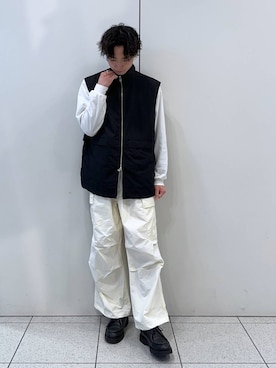 「LOWRYS FARM（ローリーズファーム）のアイテム（その他アウター）」を使った、Hibikiさん（メンズ・170cm）の春コーディネート