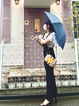 「MAJESTIC LEGON（マジェスティックレゴン）のアイテム（オールインワン・サロペット）」を使った、hinakoさん（レディース・165cm）の夏コーディネート