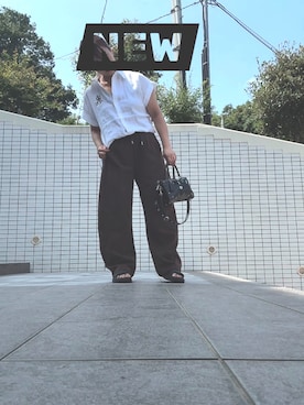 「COACH（コーチ）のアイテム」を使った、oyco‪ ·͜·♡‬さん（レディース・157cm）の夏コーディネート