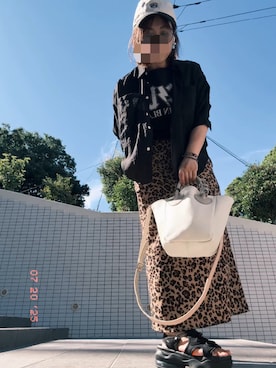 「アイテム（スカート）」を使った、oyco‪ ·͜·♡‬さん（レディース・157cm）の夏コーディネート