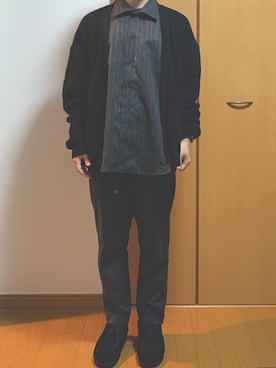 「GLOSTER（グロスター）のアイテム」を使った、オーチャンさん（メンズ・158cm）の秋コーディネート