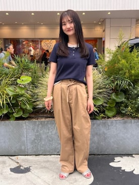 「MARY QUANT（マリークワント）のアイテム」を使った、PUBLUXさん（レディース・163cm）の夏コーディネート