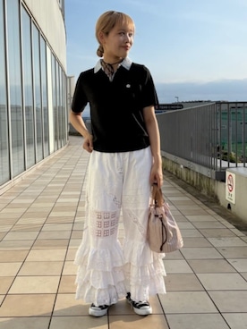 「MARY QUANT（マリークワント）のアイテム」を使った、PUBLUXさん（レディース・162cm）の春コーディネート