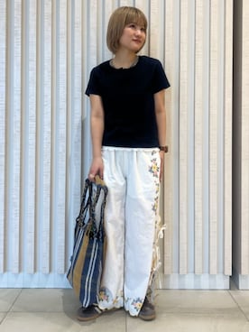 「PUBLUX（パブリュクス）のアイテム」を使った、PUBLUXさん（レディース・155cm）の夏コーディネート