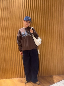 「GAP（ギャップ）のアイテム（キャップ）」を使った、PUBLUXさん（レディース・158cm）の秋コーディネート