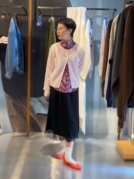 「GAP（ギャップ）のアイテム（トップス）」を使った、PUBLUXさん（レディース・157cm）の秋コーディネート