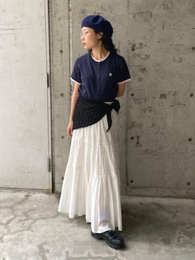 「MARY QUANT（マリークワント）のアイテム」を使った、PUBLUXさん（レディース・157cm）の夏コーディネート