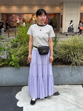「MARY QUANT（マリークワント）のアイテム」を使った、PUBLUXさん（レディース・160cm）の夏コーディネート