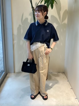 「UMBRO（アンブロ）のアイテム」を使った、PUBLUXさん（レディース・155cm）の夏コーディネート