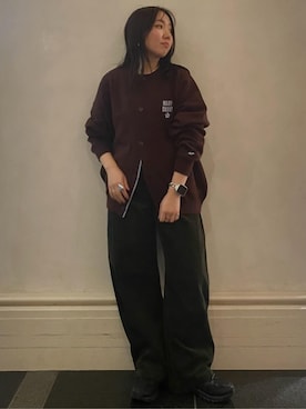 「GAP（ギャップ）のアイテム（パンツ）」を使った、PUBLUXさん（レディース・154cm）の秋コーディネート