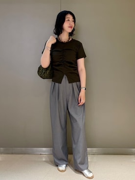 「MARY QUANT（マリークワント）のアイテム」を使った、PUBLUXさん（レディース・170cm）の夏コーディネート
