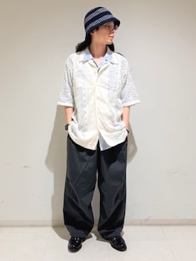 「UMBRO（アンブロ）のアイテム」を使った、PUBLUXさん（レディース・158cm）の夏コーディネート