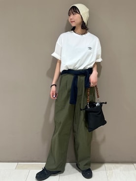 「UMBRO（アンブロ）のアイテム」を使った、PUBLUXさん（レディース・164cm）の春コーディネート