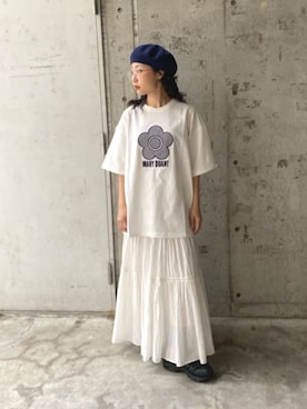 「MARY QUANT（マリークワント）のアイテム」を使った、PUBLUXさん（レディース・157cm）の夏コーディネート