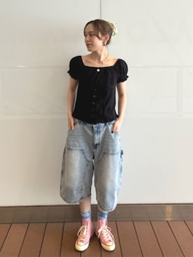 「MARY QUANT（マリークワント）のアイテム」を使った、PUBLUXさん（レディース・167cm）の夏コーディネート