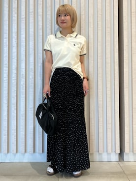 「MARY QUANT（マリークワント）のアイテム」を使った、PUBLUXさん（レディース・155cm）の夏コーディネート