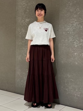 「PUBLUX（パブリュクス）のアイテム」を使った、PUBLUXさん（レディース・151cm）の夏コーディネート