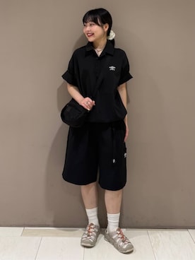 「UMBRO（アンブロ）のアイテム」を使った、PUBLUXさん（レディース・156cm）の夏コーディネート