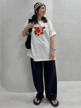 「PUBLUX（パブリュクス）のアイテム」を使った、PUBLUXさん（レディース・154cm）の夏コーディネート