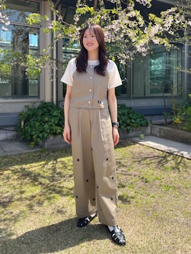 「MARY QUANT（マリークワント）のアイテム」を使った、PUBLUXさん（レディース・161cm）の夏コーディネート