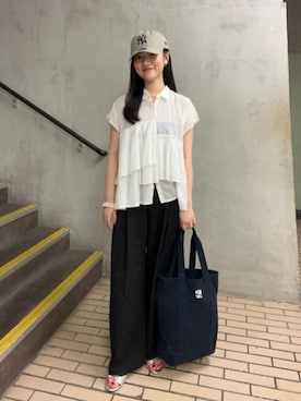 「PUBLUX（パブリュクス）のアイテム」を使った、PUBLUXさん（レディース・163cm）の夏コーディネート