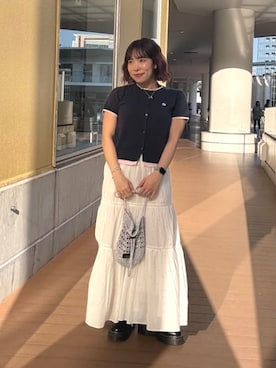 「MARY QUANT（マリークワント）のアイテム」を使った、PUBLUXさん（レディース・157cm）の夏コーディネート