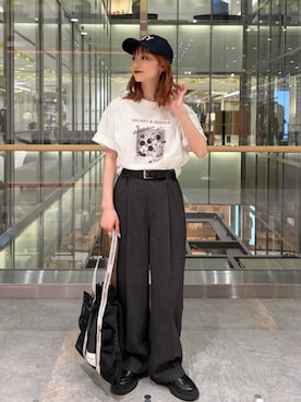 「PUBLUX（パブリュクス）のアイテム」を使った、PUBLUXさん（レディース・154cm）の夏コーディネート