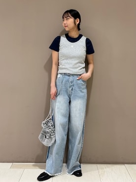 「MARY QUANT（マリークワント）のアイテム」を使った、PUBLUXさん（レディース・164cm）の春コーディネート