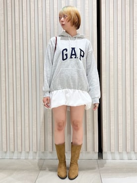 「GAP（ギャップ）のアイテム（トップス）」を使った、PUBLUXさん（レディース・162cm）の秋コーディネート