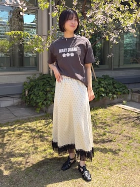 「MARY QUANT（マリークワント）のアイテム」を使った、PUBLUXさん（レディース・167cm）の夏コーディネート