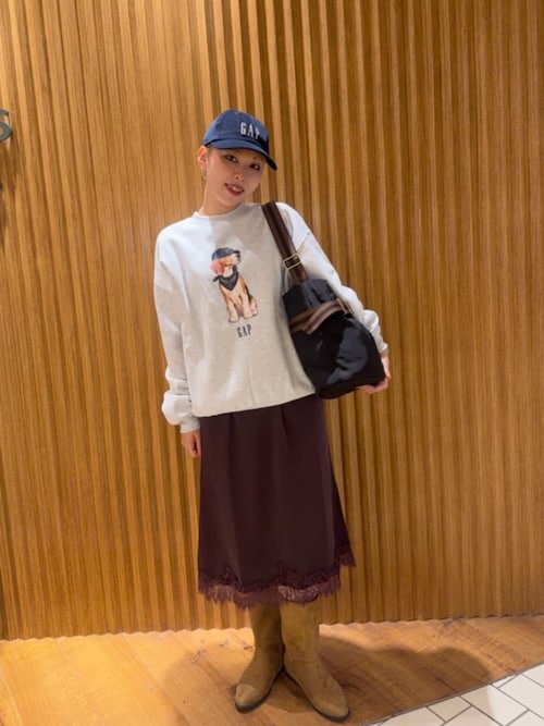 PUBLUX × GAP/ギャップ 別注 GAP ロゴ コーデュロイ キャップ　限定展開