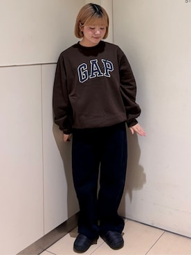 「GAP（ギャップ）のアイテム（トップス）」を使った、PUBLUXさん（レディース・157cm）の秋コーディネート