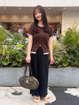 「MARY QUANT（マリークワント）のアイテム」を使った、PUBLUXさん（レディース・163cm）の夏コーディネート
