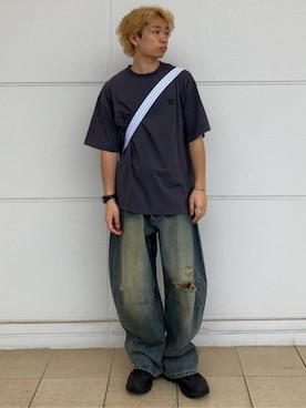 「UMBRO（アンブロ）のアイテム」を使った、PUBLUXさん（メンズ・168cm）の春コーディネート