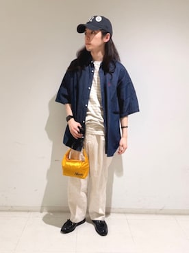 「UMBRO（アンブロ）のアイテム」を使った、PUBLUXさん（レディース・158cm）の夏コーディネート