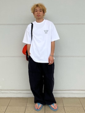 「POLeR（ポーラー）のアイテム」を使った、PUBLUXさん（メンズ・168cm）の夏コーディネート