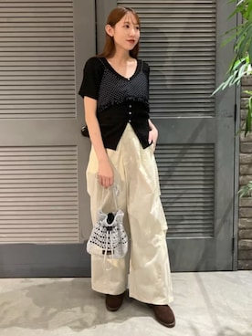 「PUBLUX（パブリュクス）のアイテム」を使った、PUBLUXさん（レディース・158cm）の夏コーディネート