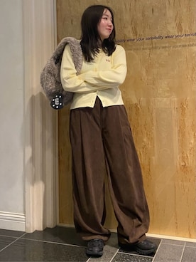 「GAP（ギャップ）のアイテム（トップス）」を使った、PUBLUXさん（レディース・154cm）の秋コーディネート