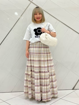 「MARY QUANT（マリークワント）のアイテム」を使った、PUBLUXさん（レディース・147cm）の夏コーディネート