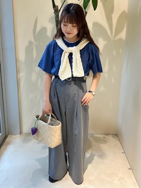 「PUBLUX（パブリュクス）のアイテム」を使った、PUBLUXさん（レディース・155cm）の夏コーディネート