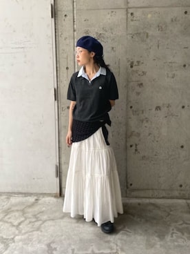 「MARY QUANT（マリークワント）のアイテム」を使った、PUBLUXさん（レディース・157cm）の夏コーディネート