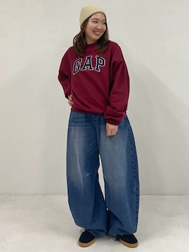 「GAP（ギャップ）のアイテム（トップス）」を使った、PUBLUXさん（レディース・154cm）の秋コーディネート