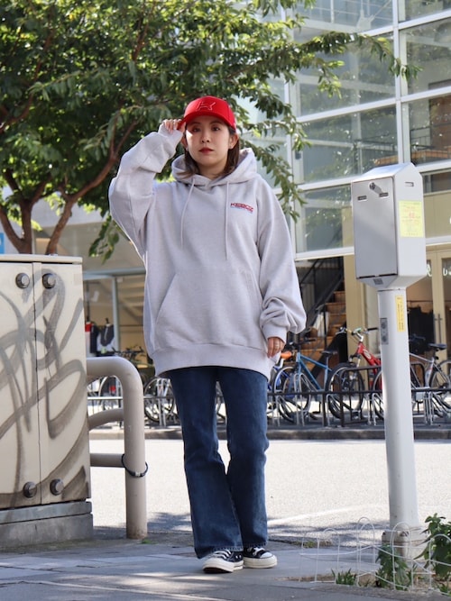 bio パーカー　ポーカーズ A'GEM/9 × .kom『ACOVER/オコボ』Side Line Raglan Hoodie