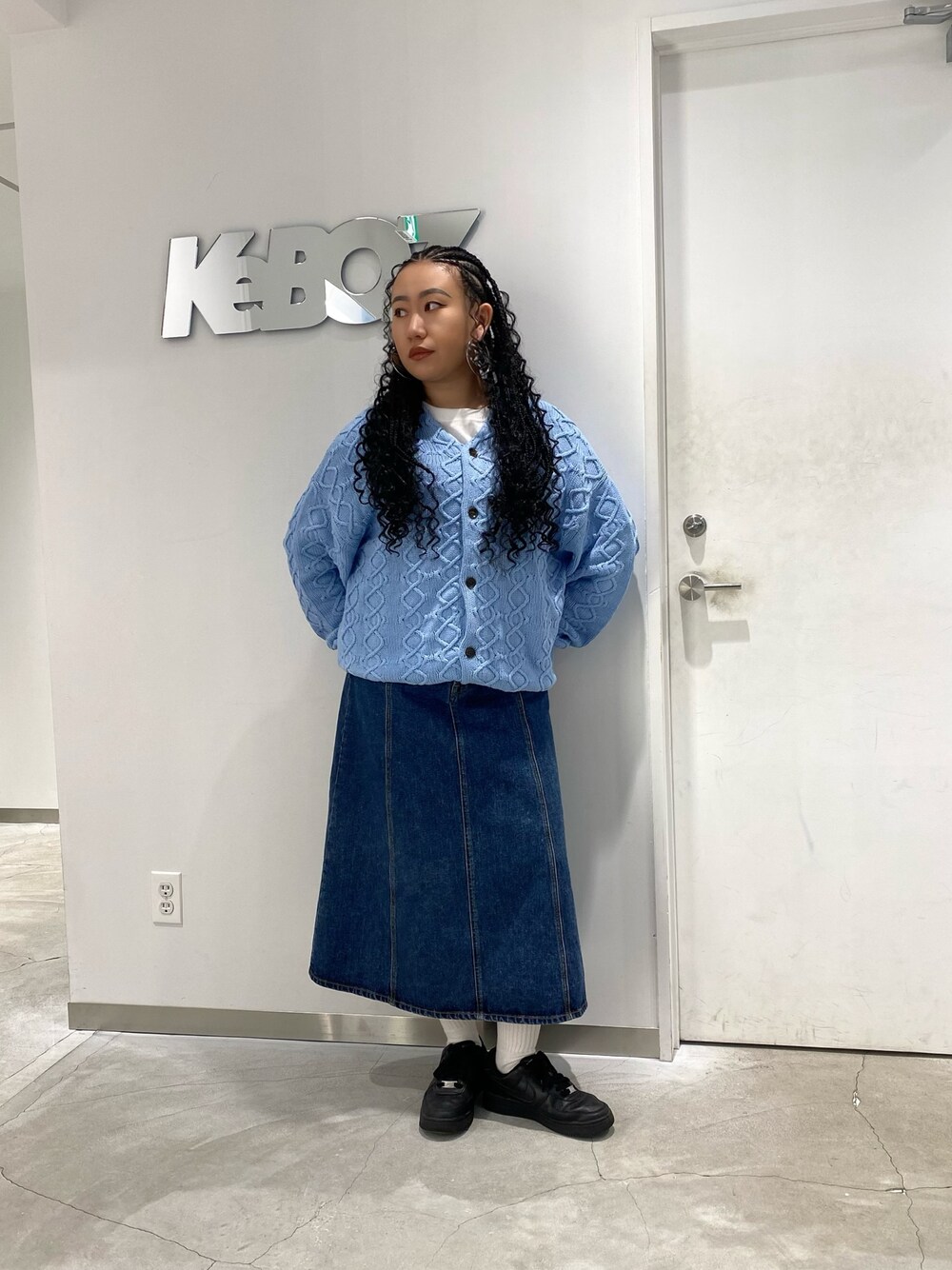 KEBOZ（ケボズ）の「PANEL DENIM SKIRT（デニムスカート）」 - WEAR