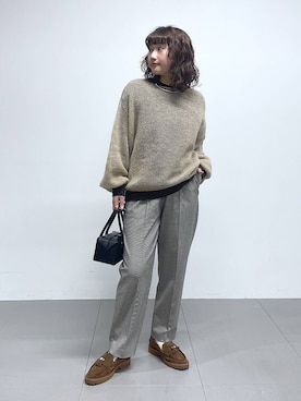 「アイテム（チョーカー）」を使った、honokaさん（レディース・154cm）の秋コーディネート