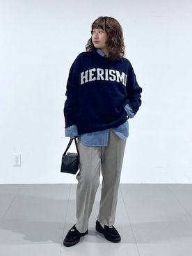 「BARNYARDSTORM（バンヤードストーム）のアイテム」を使った、honokaさん（レディース・154cm）の秋コーディネート