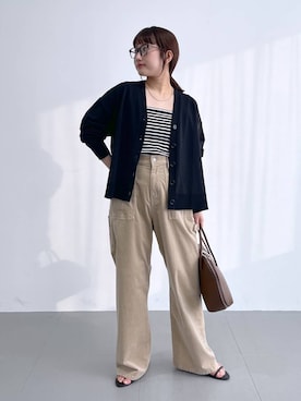 「アイテム（メガネ）」を使った、honokaさん（レディース・154cm）の夏コーディネート